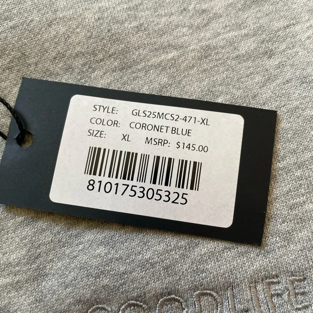 NWT Goodlife Men’s Crewneck Sweatshirt Size XL | Grey & Blue - Picture 4 of 12